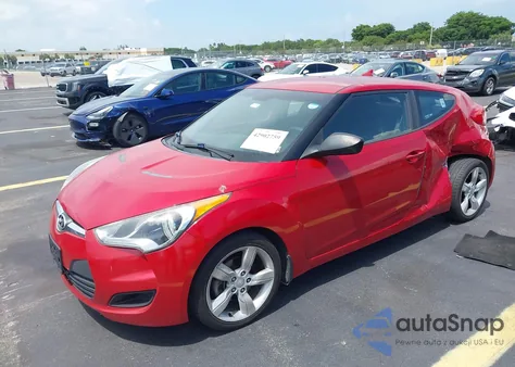 2013 Hyundai Veloster Base W/Black из США, поврежденный, VIN KMHTC6AD4DU146954